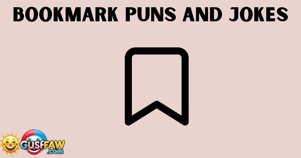 Bookmark Puns and Jokes